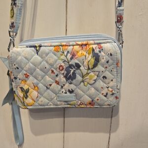Vera Bradley Floating Garden Floral Quilted RFID All In One Crossbody